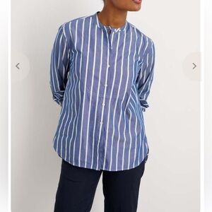 Alex Mill Blue and White Striped Button Down Shirt